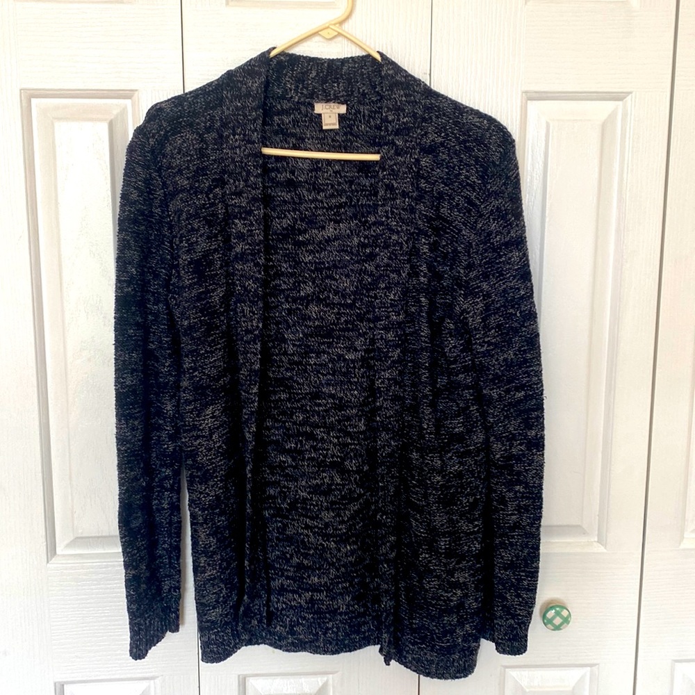 J. Crew black and white cardigan sweater